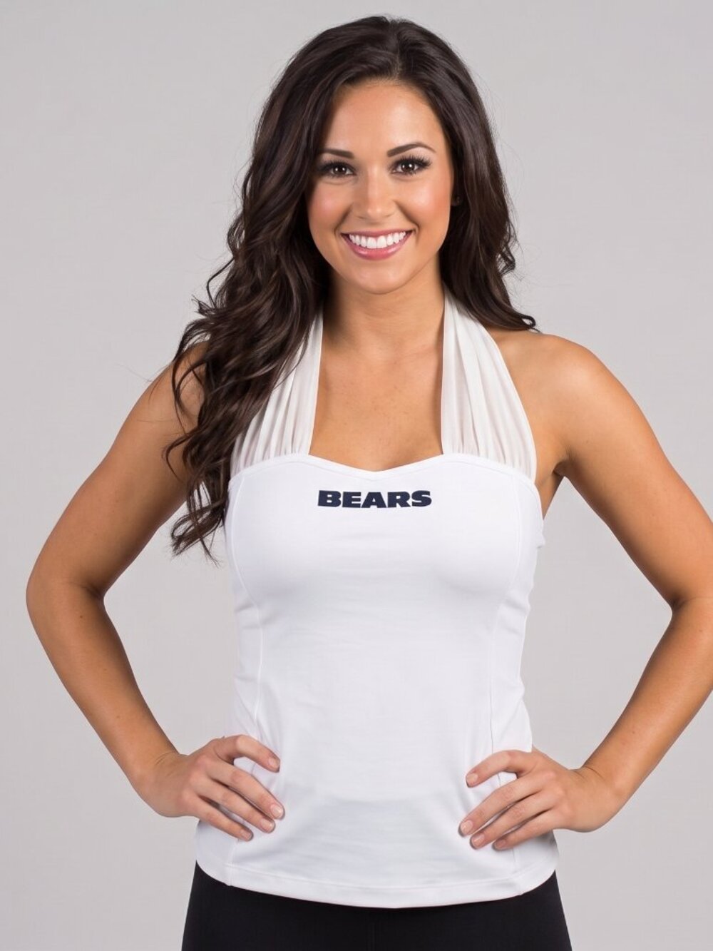 All-Sport Couture NFL Womens Chicago Bears First Down Halter Top Shirt New